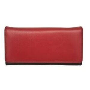 RFID Leather Flap Over Wallet